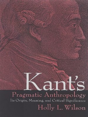 cover image of Kant's Pragmatic Anthropology
